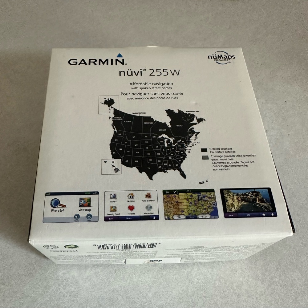Garmin nüvi 255W GPS Navigation System Preloaded Maps Vehicle Power Cable